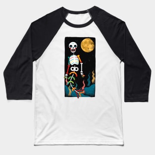 mermaid skull moonlight Baseball T-Shirt